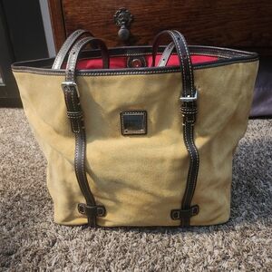 Dooney & Bourke suede tote bag